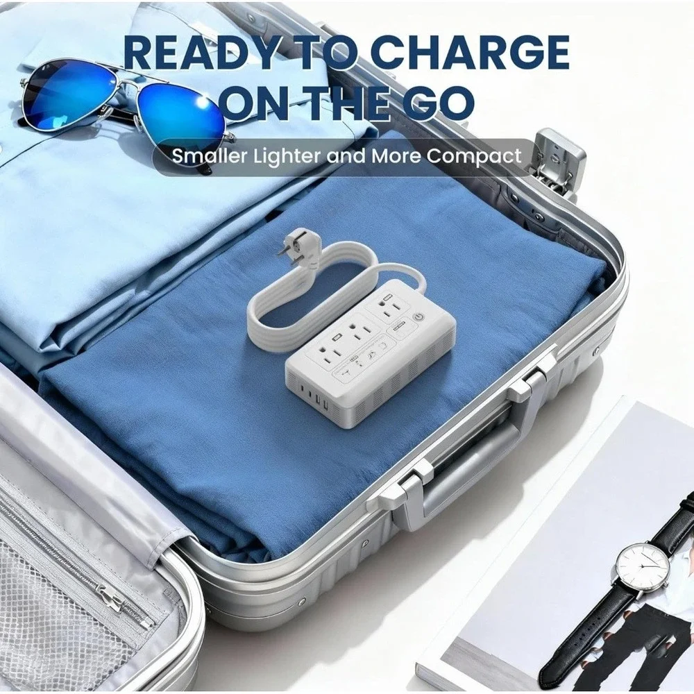 Mapambo AC Voltage Converter 220V to 110V European Travel Adapter